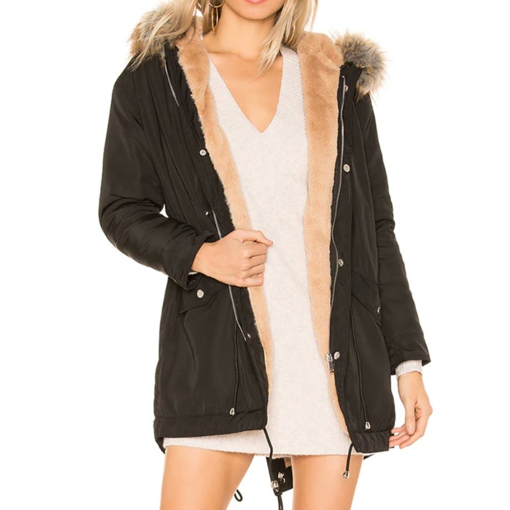 superdown Posh Faux Fur Parka